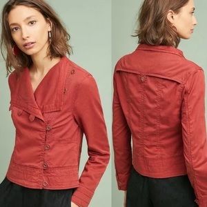 Anthropologie Marrakech Rust Henna Moto Jacket